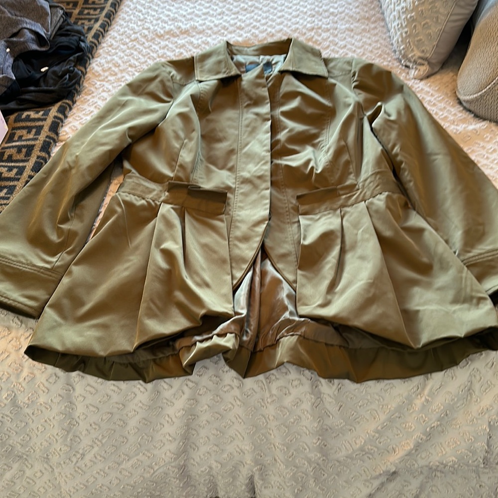 Cynthia Rowley Olive Pea Coat